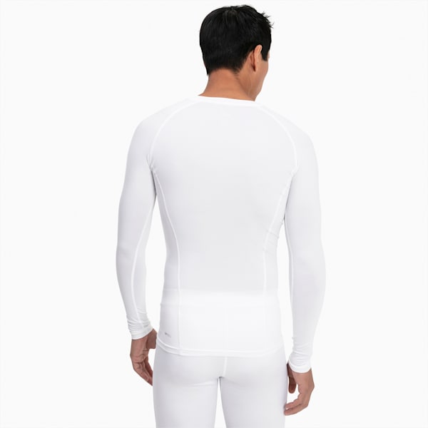 LIGA Baselayer Long Sleeve Men's Tee, Puma White