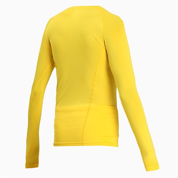 LIGA dryCELL Baselayer Long Sleeve T-Shirt, Cyber Yellow, extralarge-IND