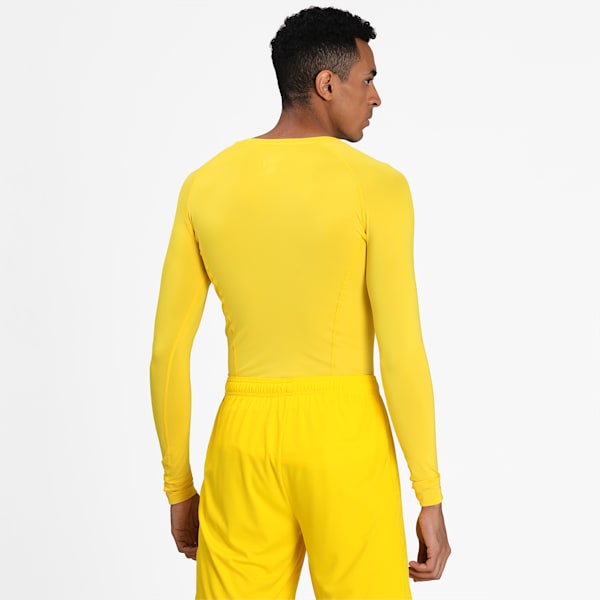 LIGA dryCELL Baselayer Long Sleeve T-Shirt, Cyber Yellow, extralarge-IND