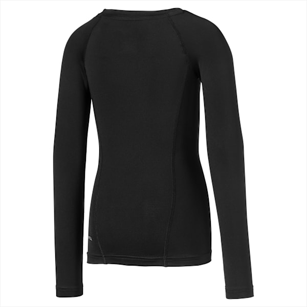 LIGA Baselayer Long Sleeve Tee Kids, Puma Black, extralarge