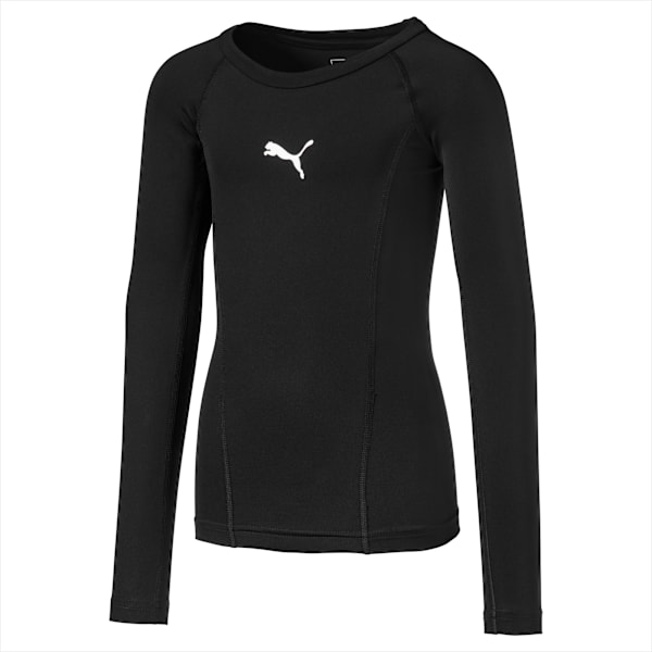 LIGA Baselayer Long Sleeve Tee Kids, Puma Black, extralarge-GBR