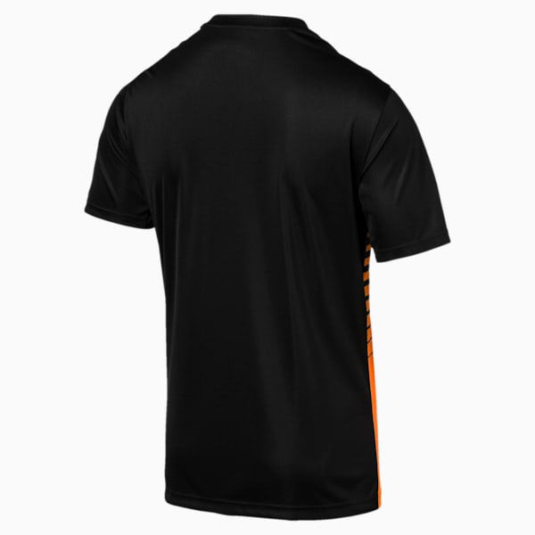 ftblPLAY Men's Graphic Shirt, Shocking Orange-Puma Black, extralarge-IND