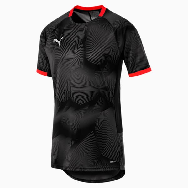 ftblNXT Graphic Men’s Training Top, Puma Black-Red Blast, extralarge