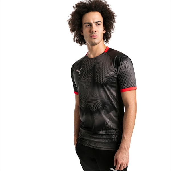 ftblNXT Graphic Men’s Training Top, Puma Black-Red Blast, extralarge