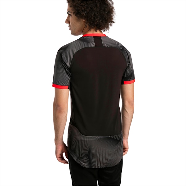 ftblNXT Graphic Men's Shirt, Puma Black-Red Blast, extralarge-IND