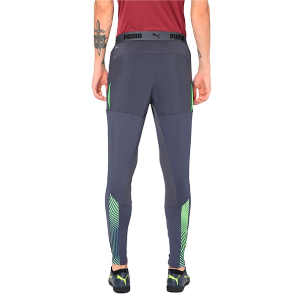 ftblNXT Pro Men's Training Pants, Ebony-Green Gecko, extralarge-IND