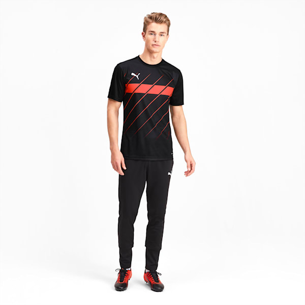 ftblPLAY Graphic dryCELL Men's Shirt, Puma Black-Nrgy Red, extralarge-IND
