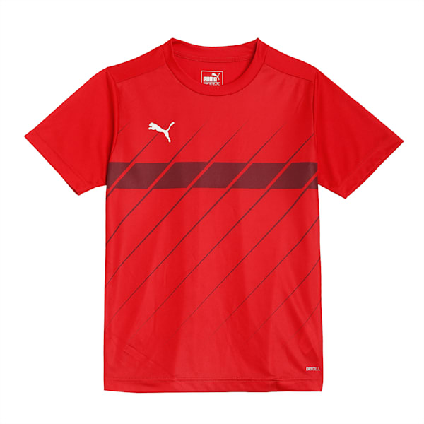 ftblPLAY dryCELL Graphic Boys' Shirt, Puma Red-Burgundy
