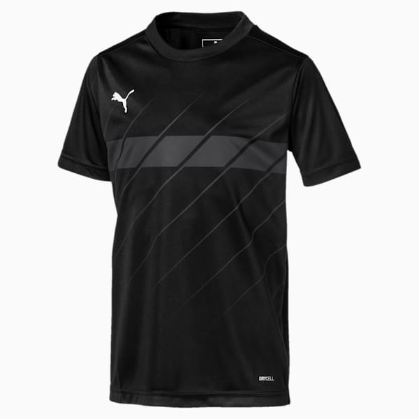 ftblPLAY dryCELL Graphic Boys' Shirt, Puma Black-Asphalt, extralarge-IND