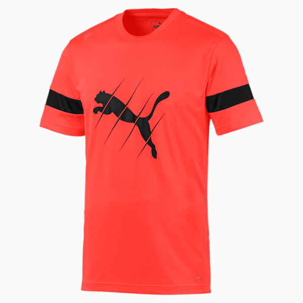 ftblPLAY Logo Men's Tee, Nrgy Red-Puma Black, extralarge-IND