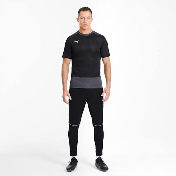 teamGOAL Men's Training Slim Fit Jersey, Puma Black-Asphalt, extralarge-IND