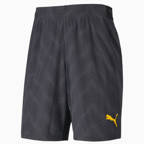 ftblNXT Men's Graphic Shorts, Puma Black-ULTRA YELLOW, extralarge