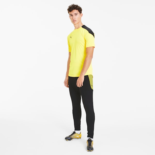 fbtlNXT Men's Soccer Pants, Puma Black-ULTRA YELLOW, extralarge