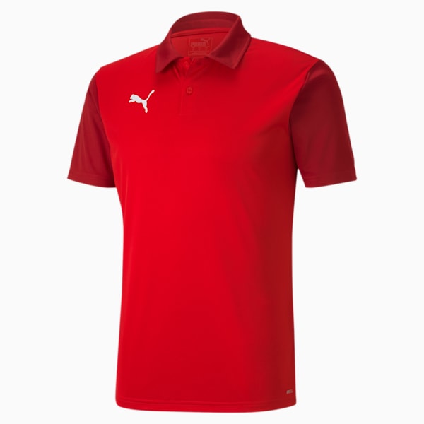 GOAL Sideline Men's Slim Fit Polo, Puma Red-Chili Pepper, extralarge-IND