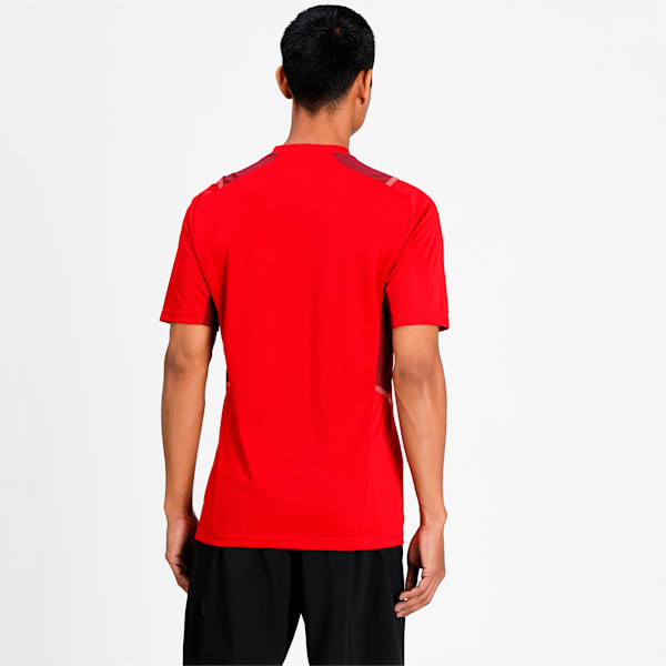 teamCUP Training Men's Football Jersey, Chili Pepper-Cordovan-Red Blast