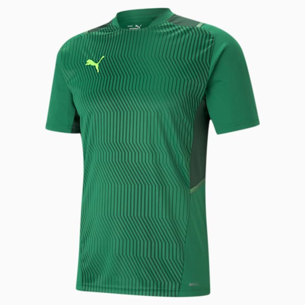 teamCUP Training Men's Football Jersey, Amazon Green-Dark Green-Green Gecko, extralarge-IND