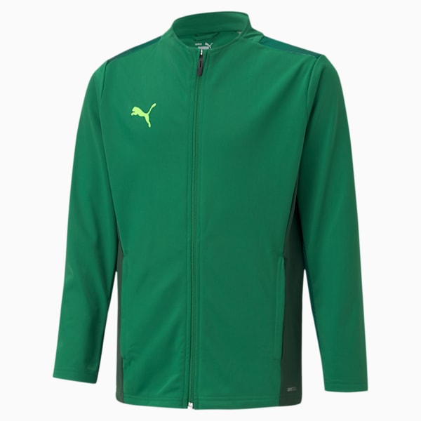 teamCUP Girl's Training Jacket, Amazon Green-Dark Green-Green Gecko, extralarge-IND