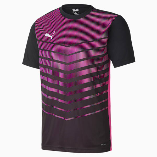 ftblPLAY Graphic Men's Shirt, Puma Black-Luminous Pink, extralarge-IND