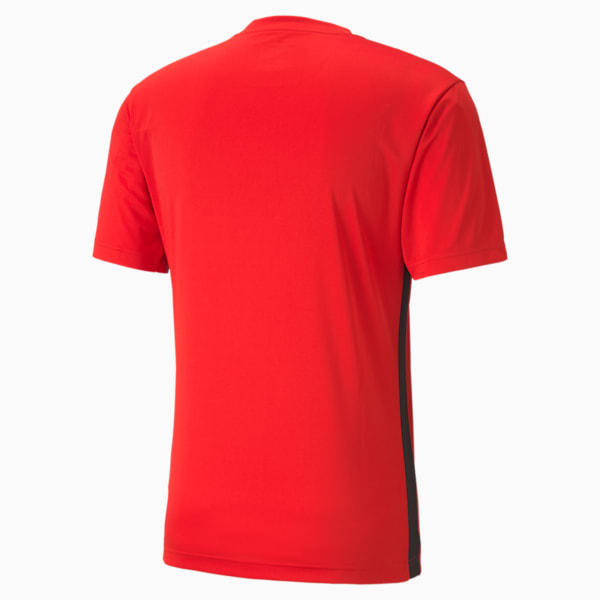 ftblPLAY Logo Men's Slim T-shirt, Puma Red-Puma Black