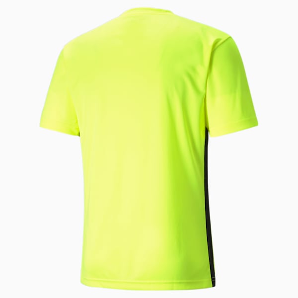 ftblPLAY Logo Men's Slim T-shirt, Yellow Alert-Puma Black, extralarge-IND