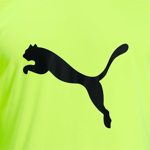 ftblPLAY Logo Men's Slim T-shirt, Yellow Alert-Puma Black, extralarge-IND