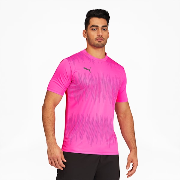 ftblNXT Core Men's Graphic Jersey, Luminous Pink-Puma Black, extralarge