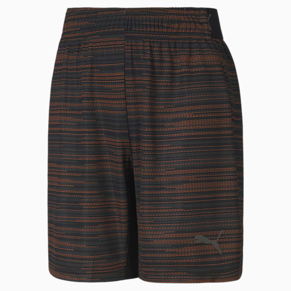 ftblNXT Graphic dryCELL Kid's Shorts, Puma Black-Shocking Orange, extralarge-IND