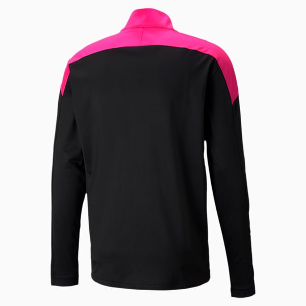 ftblNXT Men's Track Jacket, Puma Black-Luminous Pink, extralarge