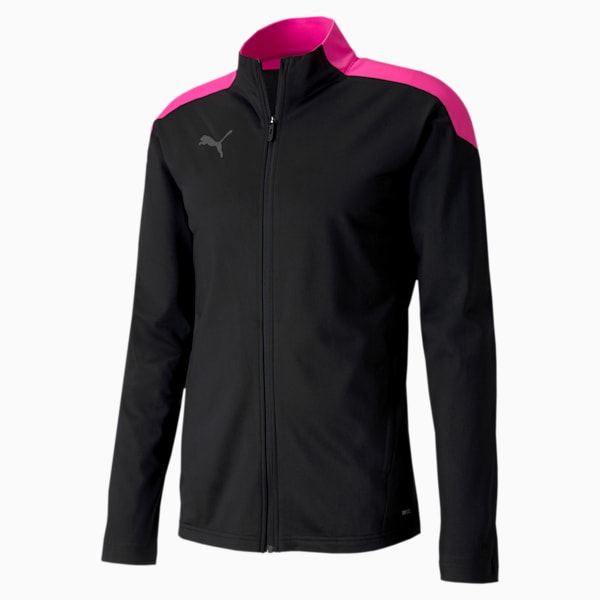 ftblNXT Men's Track Jacket, Puma Black-Luminous Pink, extralarge
