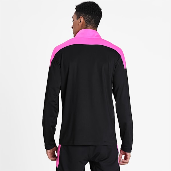 ftblNXT Men's Track Jacket, Puma Black-Luminous Pink, extralarge