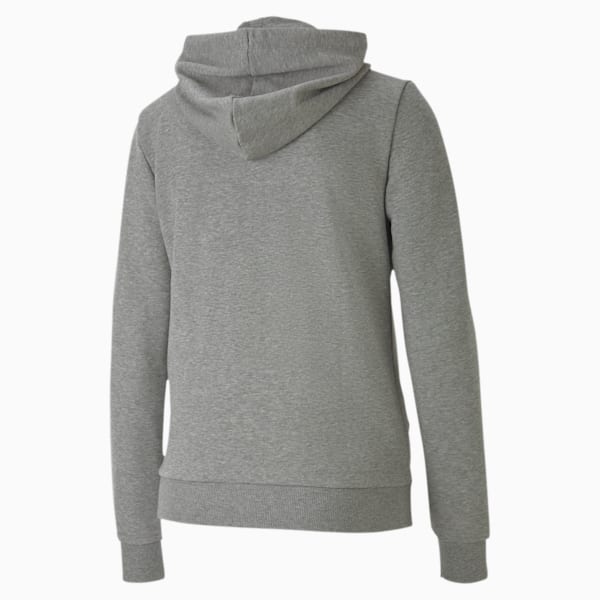 teamGOAL 23 Casuals Hooded Girl's Football Track Jacket, Medium Gray Heather, extralarge-IND