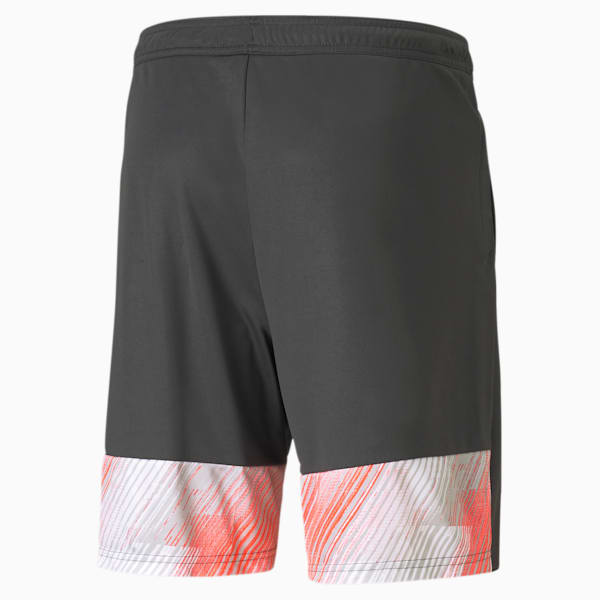 individualCUP Men's Shorts, Asphalt-Red Blast