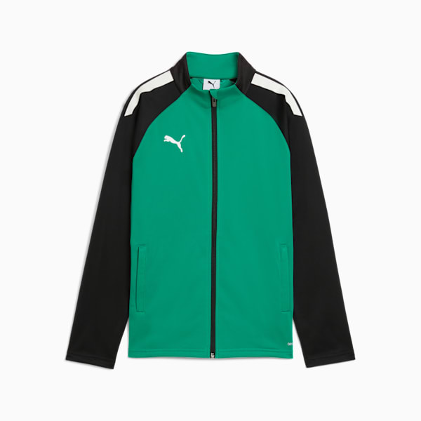 teamLIGA Training Jacket Youth, Pepper Green-Puma Black, extralarge
