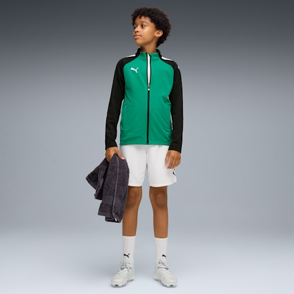 teamLIGA Training Jacket Youth, Pepper Green-Puma Black, extralarge