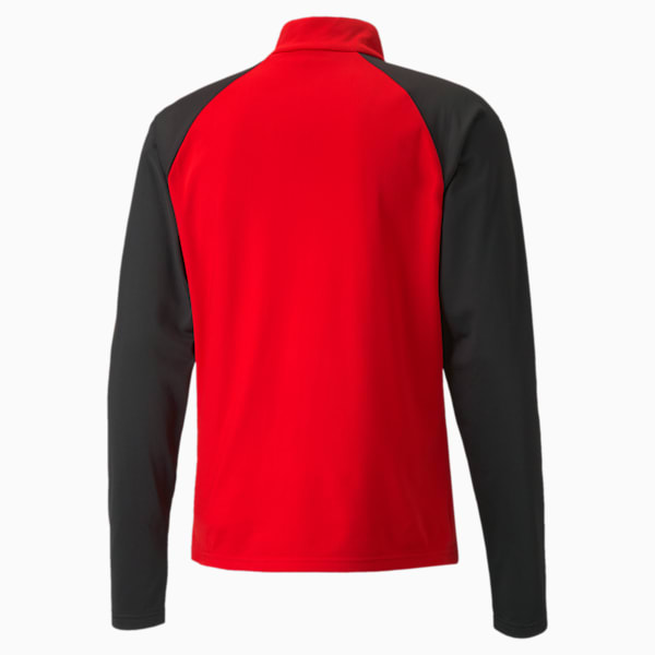 teamLIGA Quarter-Zip Men's Football Top, Puma Red-Puma Black, extralarge-IND