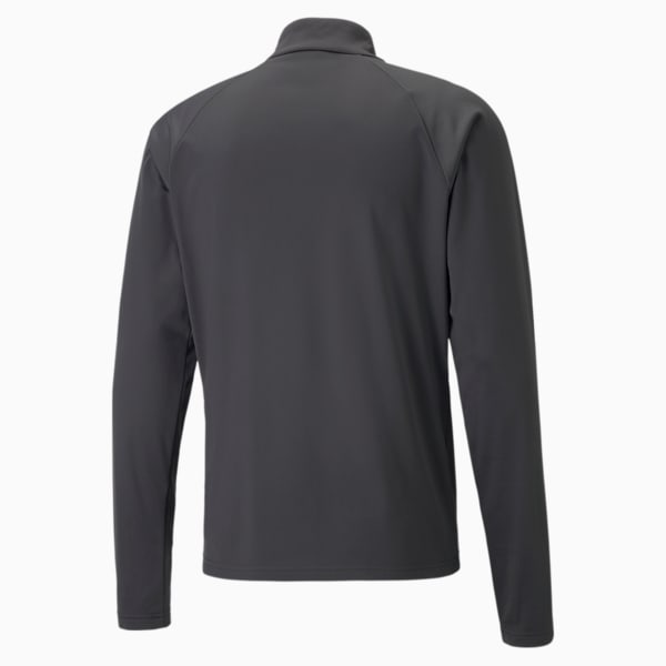 teamLIGA Quarter-Zip Men's Football Top, Asphalt-Bluemazing, extralarge-IND
