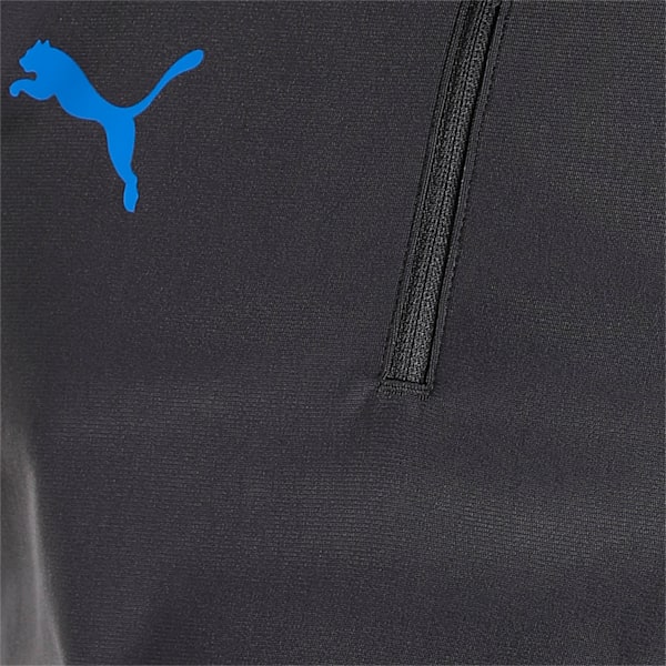 teamLIGA Quarter-Zip Men's Football Top, Asphalt-Bluemazing, extralarge-IND