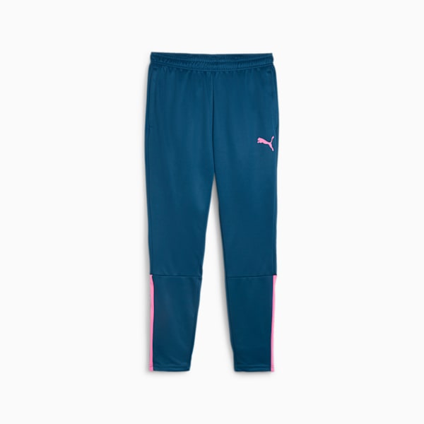 teamLIGA Training Men's Football Pants, Ocean Tropic-Poison Pink, extralarge