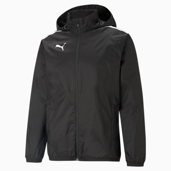 teamLIGA All-Weather Men's Football Jacket, Puma Black-Puma Black, extralarge-GBR