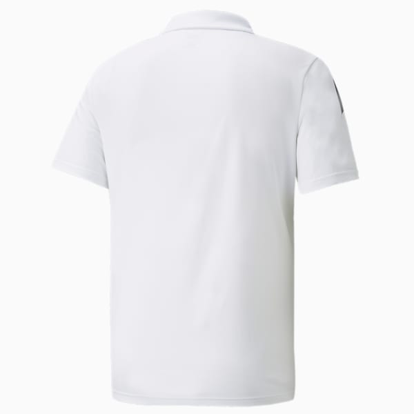 teamLIGA Sideline Men's Football Polo Shirt, Puma White-Puma Black, extralarge-IND
