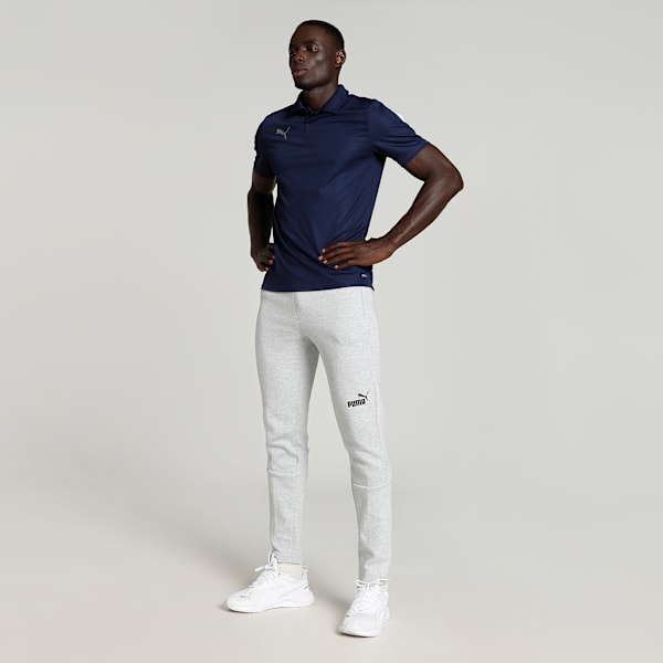 teamLIGA Sideline Men's Football Polo Shirt, Peacoat-Puma White, extralarge-IND