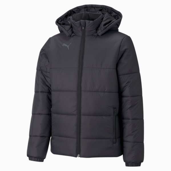 teamLIGA Youth Padded Football Jacket, Puma Black-Puma White, extralarge-GBR