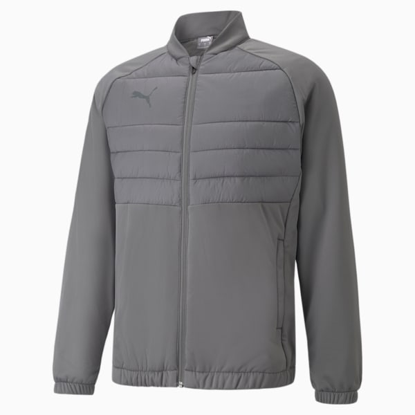 teamLIGA Hybrid Men's Football Jacket, Smoked Pearl, extralarge-IND