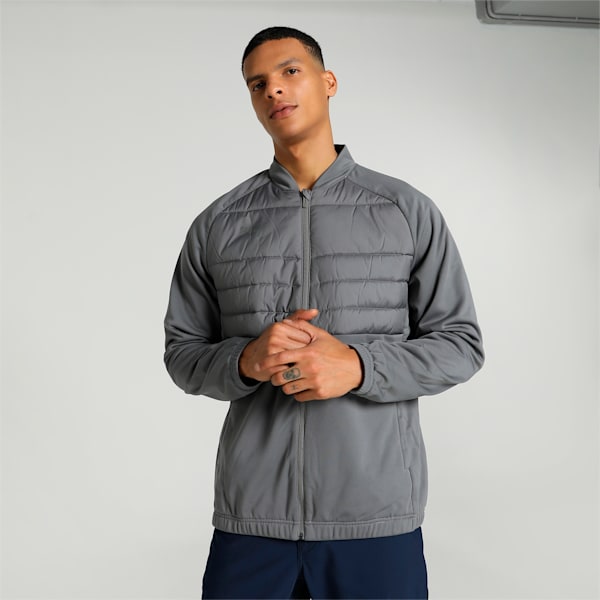 teamLIGA Hybrid Men's Football Jacket, Smoked Pearl, extralarge-IND