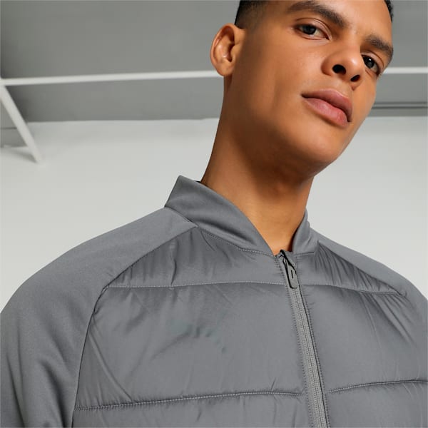 teamLIGA Hybrid Men's Football Jacket, Smoked Pearl, extralarge-IND