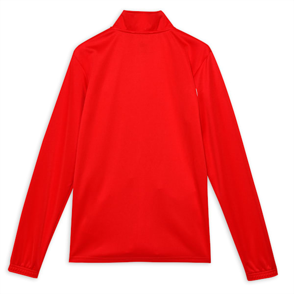 teamRISE Polyester Training Youth Football Jacket, Puma Red-Puma White, extralarge-IND