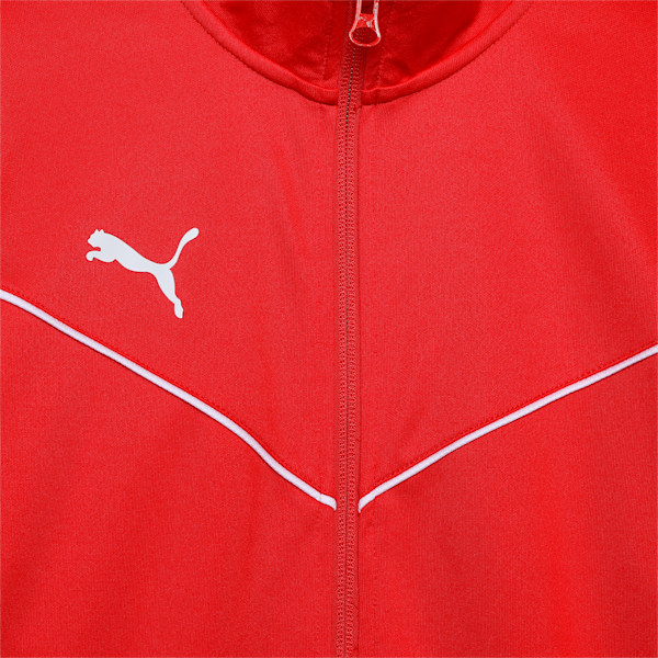 teamRISE Polyester Training Youth Football Jacket, Puma Red-Puma White, extralarge-IND