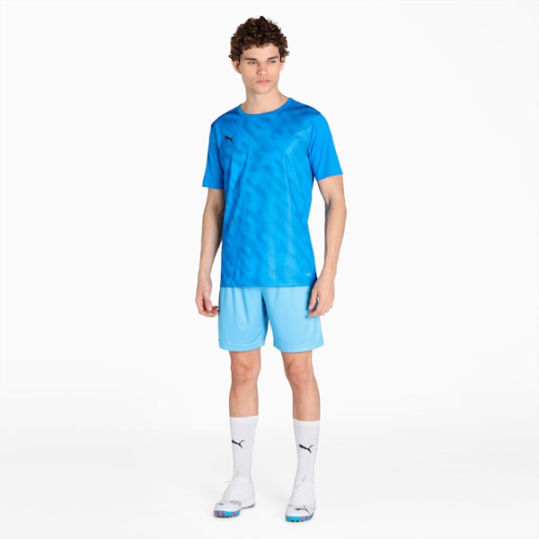 individualRISE Graphic Men's Football Slim Fit T-Shirt, Electric Blue Lemonade-Peacoat, extralarge-IND