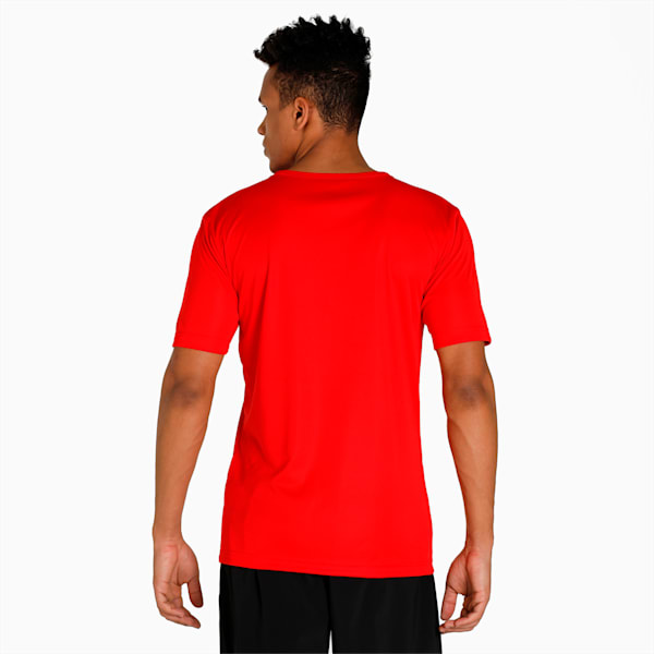 individualRISE Logo Men's Football  T-shirt, Puma Red-Puma Black
