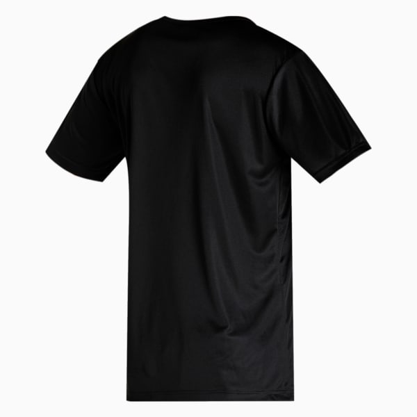 individualRISE Logo Men's Football  Slim Fit T-Shirt, Puma Black-Asphalt, extralarge-IND